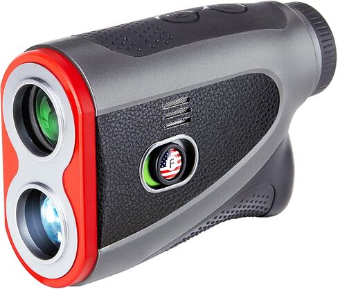 Golf Rangefinder with Slope - 1200 Yards Laser Range Finder with Flag Pole Locking Vibration and 7X Magnification, Rechargeable Rangefinders with Magnet Stripe, Premium Textured Faux Leather in Saudi Arabia