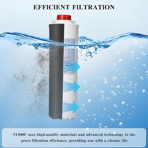 استبدال مرشح المياه لـ EWF3000 （No Chip） ، 3 حزم استبدال سعة كبيرة 3000 جالون ، استبدال EWF3000 لـ 51300C ERF750 ، 51299C ، 55898C in Saudi Arabia