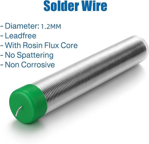 سلك لحام Leadfree ، نقاء عالية الصفيح Rosin Core لحام لإصلاح مكونات اللحام الكهربائي الإلكترونية ، بقايا منخفضة ، 3pcs (0.8 مم 33 جم) in Kuwait