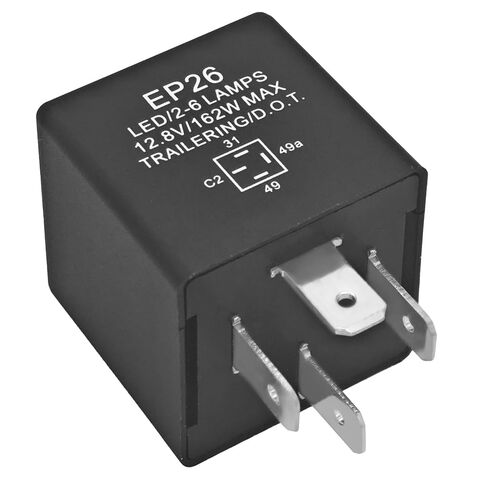 EP26 LED Turn Signal Flasher Relay - for 1997-2000 Jeep Wrangler TJ & 1993-1999 Dodge Grand Caravan/Neon (Not for 2001-06 Wrangler) Replaces 56009339 in Saudi Arabia