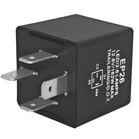 EP26 LED Turn Signal Flasher Relay - for 1997-2000 Jeep Wrangler TJ & 1993-1999 Dodge Grand Caravan/Neon (Not for 2001-06 Wrangler) Replaces 56009339 in Saudi Arabia