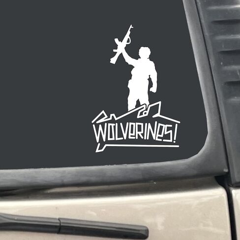 Red Dawn Wolverines! Soldier AK 47 4.25" x 6" Decal for Car, Truck, RV, Boat, Laptop, etc in Saudi Arabia