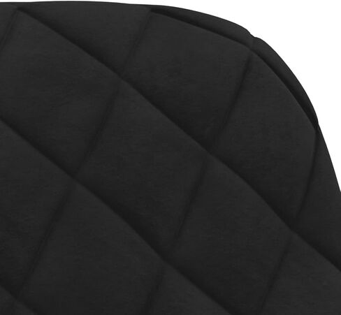 Dining Chair Set of 2 Black Velvet (100% Polyester), Metal, plywood11,6KG in Saudi Arabia