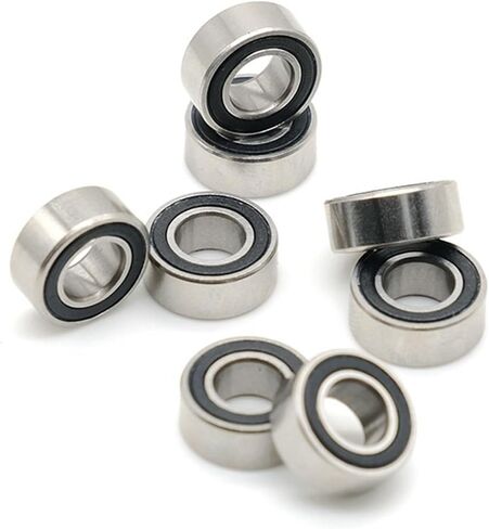 MR125RS 5x12x4 Mm Bearing Hobby Electric RC Car Truck MR125 RS 2RS Ball Bearings MR125-2RS Black Sealed 5PCS in Saudi Arabia