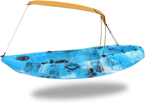 Kayak Sun Shade Canopy, Single Person, Waterproof, Orange, with Mounting Cords in Saudi Arabia