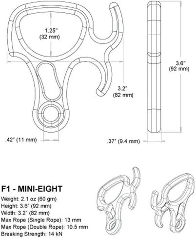 Rock Exotica Rescue Eight Descender F3 in Saudi Arabia