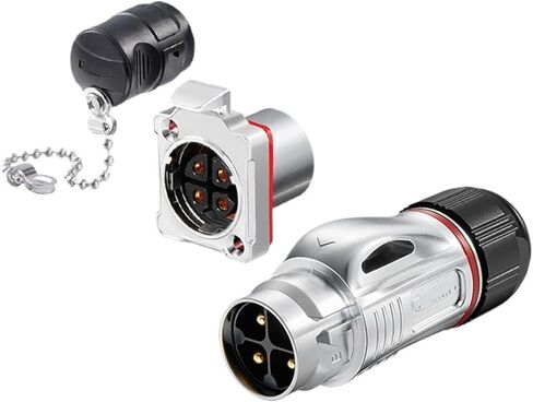 BD24 Metal Aviation 4-core Salt Spray Proof UL Energy Vehicle Power Male and Female Butt Connector(Metal female plug) in Saudi Arabia
