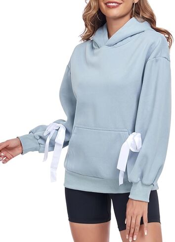 Hotian Womens كبير الحجم هوديز الصوف من مجموعة من أنواع البلوز in Kuwait