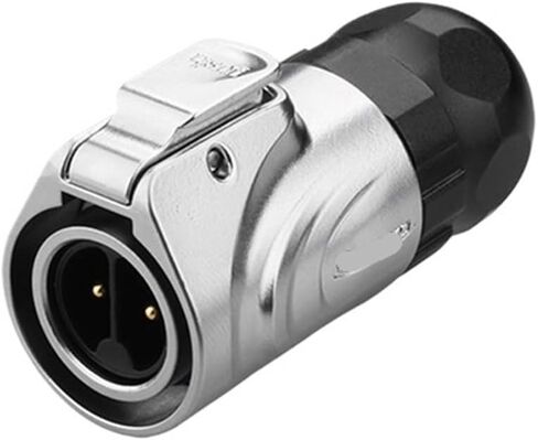 LP16 aviation and socket threaded panel mount 2-pin full metal waterproof connector(Single hole formal wear) in Saudi Arabia