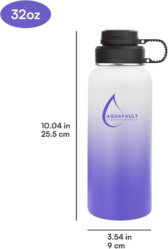 32oz Stainless Steel Fruit Infuser Water Bottle – BPA-Free, Leak-Proof, Easy to Clean, Reusable Sports Bottle for Gym, Travel & Outdoor Use (Ocean Blue) in Saudi Arabia