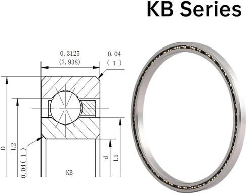 1pcs قسم ثابت رفيع الحائط محمل بوصة ارتفاع 7.938 7.9375mm kb series cp0 xp0 aro 020 025 030 042 (xp0 ، kb110) in Saudi Arabia