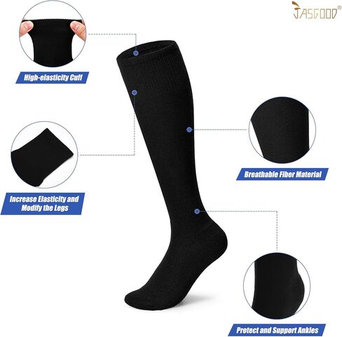 Jasgood Kids Soccer Soccer Shin Screats and Socks with Arm Sleeves for Toddler Youth Age 4-16 Football Defender Gear in Saudi Arabia