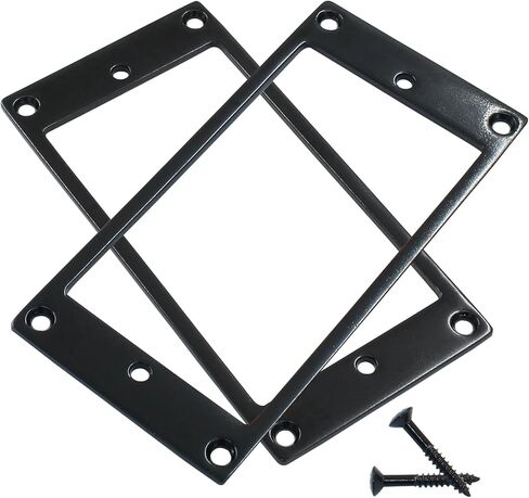 2Pcs Flat Humbucker Pickup Rings, Gold Humbucker Mounting Plate Electric Guitar Humbucker Ring Replacement in Kuwait