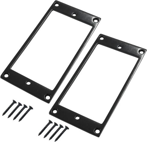 2Pcs Flat Humbucker Pickup Rings, Gold Humbucker Mounting Plate Electric Guitar Humbucker Ring Replacement in Kuwait