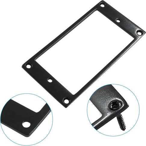 2Pcs Flat Humbucker Pickup Rings, Gold Humbucker Mounting Plate Electric Guitar Humbucker Ring Replacement in Kuwait