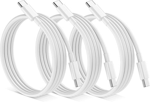 USB C to USB C Cable, 3 Pack 240W Fast Charging [3/6/10FT] Type C Charger Cord,Type C Phone Charger Cable for iPhone 16 15 Pro Max Samsung S25 S24 Laptops MacBook iPad Switch Steam Deck etc. in Saudi Arabia