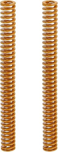 uxcell 2pcs 3D Printer Heating Bed Spring, 8mm OD 80mm Length Light Load Compression Mould Die Spring 3D Printer Compression Spring for 3D Printer Electric Part, Yellow in Kuwait