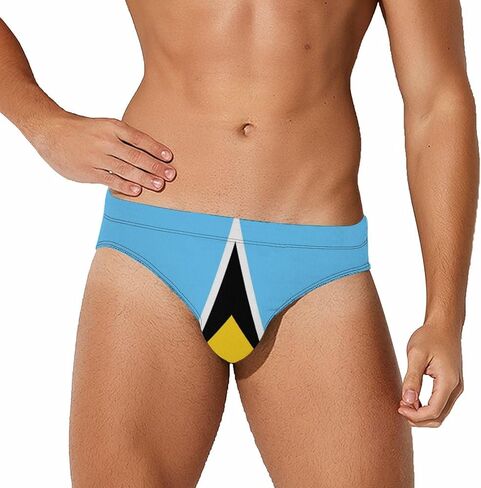 MIKMAX Flag of Germany Men's Swimwear Boxer Soft Triangle Thong Swimsuit Briefs Swim Trunk Sports Underwear in Kuwait