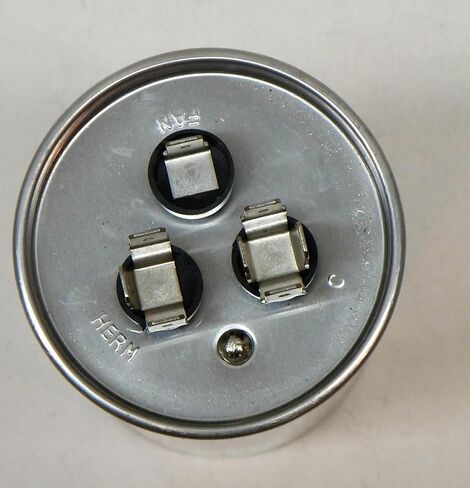 Generic 2 Pack Titan Pro TRCFD505 50/5 MFD 50 + 5 HVAC Round Dual Motor Run Capacitor 50/5 MFD/UF440/370 Volts for Central AIR CONDITIONERS A/C Packard in Kuwait