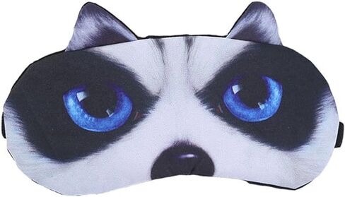 BE 3 Pack Dog Cat Sleep Mask with Gel Mask Cold Warm Compress Cute Funny Blindfold Eye Cover Kids Women Men Gift (Cats4) in Kuwait