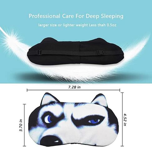 BE 3 Pack Dog Cat Sleep Mask with Gel Mask Cold Warm Compress Cute Funny Blindfold Eye Cover Kids Women Men Gift (Cats4) in Kuwait