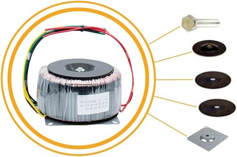 Toroidal Transformer Ring Cow Wall Heater 1800W Power Amplifier 220 Power Amplifier Board Audio Fire Cow Isolation 52v Dual 56v1(Dual 56V Dual 12V) in Saudi Arabia
