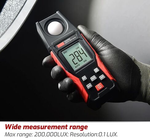 TA630A Luxometer Professional Lux Meter Handheld Light Meter High Accuracy Luxmeter Illuminometer Photometer (TA630A) in Saudi Arabia