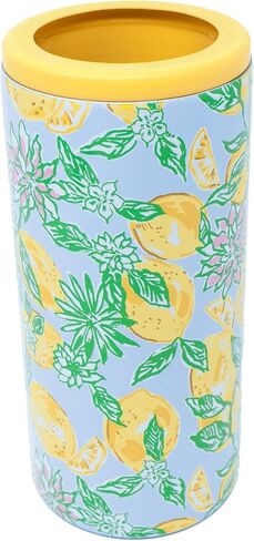 Lilly Pulitzer المعزول نحيف حامل ، يمكن أن يكون الأزهار اللطيفة أكثر برودة للشاطئ أو حمام السباحة ، وصنع عصير الليمون in Saudi Arabia
