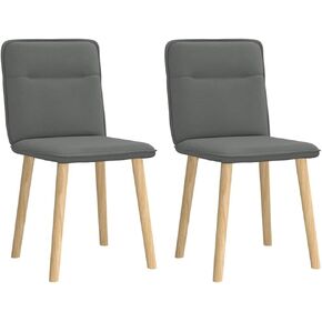 Dining Chairs Set of 2, Comfy Modern Kitchen & Room Chairs, Dinette Table, Dark Grey Dinning Set for Living Room Furniture in Saudi Arabia