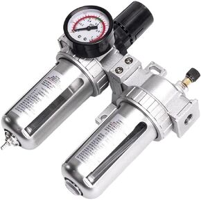 SFC400 1/2 SFC300 SFC200 1/4 Air Compressor Filter Regulator Oil Water Separator Trap Regulator Valve Pneumatic Parts(SFC-200 w EU20,5 Sets) in Saudi Arabia