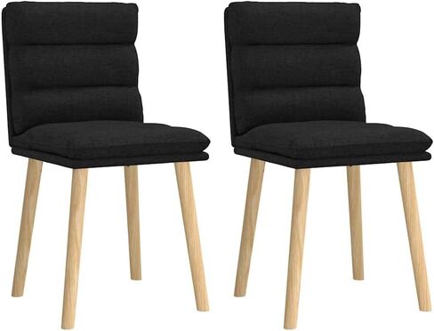 Dining Chair Set of 6 - Dark Gray Fabric, Table Kitchen Chairs for Dining Room, Modern, Comfy, Restaurant, Room Use in Saudi Arabia