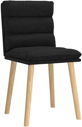 Dining Chair Set of 6 - Dark Gray Fabric, Table Kitchen Chairs for Dining Room, Modern, Comfy, Restaurant, Room Use in Saudi Arabia