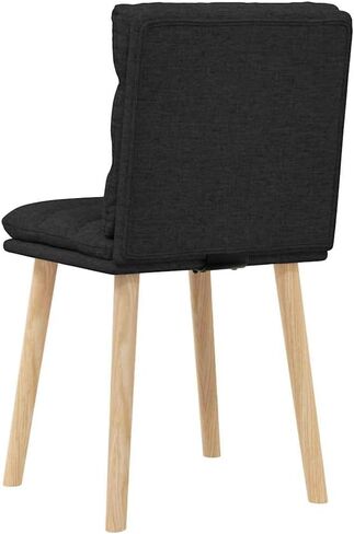 Dining Chair Set of 6 - Dark Gray Fabric, Table Kitchen Chairs for Dining Room, Modern, Comfy, Restaurant, Room Use in Saudi Arabia