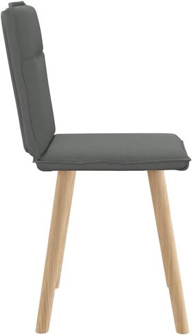 Dining Chairs Set of 2, Comfy Modern Kitchen & Room Chairs, Dinette Table, Dark Grey Dinning Set for Living Room Furniture in Saudi Arabia