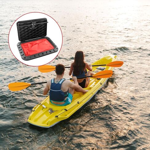Marine Deck Plate Square Hatch With Pull Out Handle Access Hatch For Boat Canoe 25X35cm Plastic Waterproof Design With 90-Degree Locking Hinges And Red Storage Bag For Outdoor Water Activities Black in Saudi Arabia