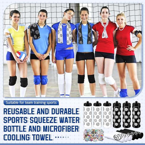 12 pcs botter botter botter bottling softball stile with 50 sticker Sports Party Favors تشمل 6 زجاجة ماء رياضي قابلة لإعادة الاستخدام in Kuwait