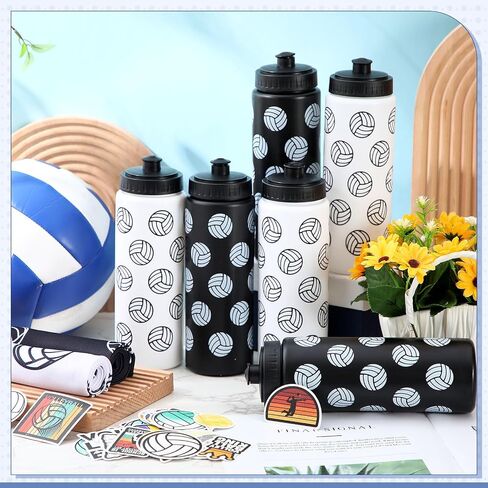 12 pcs botter botter botter bottling softball stile with 50 sticker Sports Party Favors تشمل 6 زجاجة ماء رياضي قابلة لإعادة الاستخدام in Kuwait