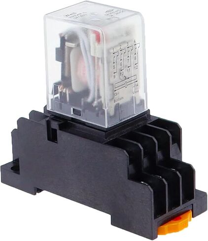 HH54P My4nj Plug-in Relay PYF14A DC/AC 12V 24V 36V 48V 110V 220V DC/AC 5A Contact 14Pins 4PDT RELE SOCKET (DC ، 110V) in Kuwait