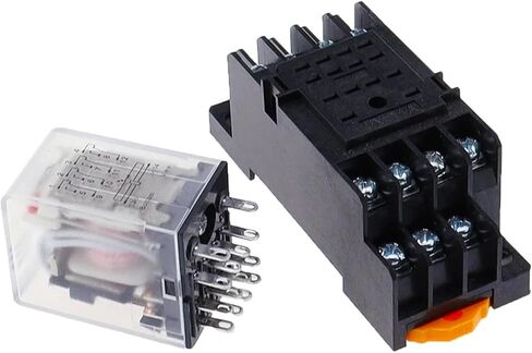 HH54P My4nj Plug-in Relay PYF14A DC/AC 12V 24V 36V 48V 110V 220V DC/AC 5A Contact 14Pins 4PDT RELE SOCKET (DC ، 110V) in Kuwait