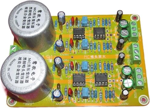 Vinyl MC Permalloy Phono Boost Boost Transformer Board ، Boost 9.48 مرات. 10 هرتز ～ 40 كيلو هرتز -0.4 ديسيبل (فضية) in Saudi Arabia