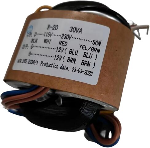 1PC 115V/230V 30W Audio R-Core Transformer 12V+12V لـ Preamp in Saudi Arabia