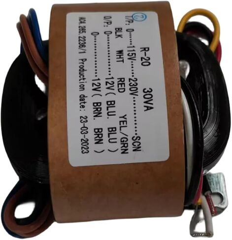 1PC 115V/230V 30W Audio R-Core Transformer 12V+12V لـ Preamp in Saudi Arabia