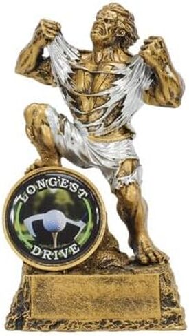 Monster Golf Trophy - AND 6.75 بوصة - ANGRAVED BEAST AWERT مع لعبة الجولف ، الأقرب إلى دبوس أو أطول محرك - تخصيص الآن in Kuwait