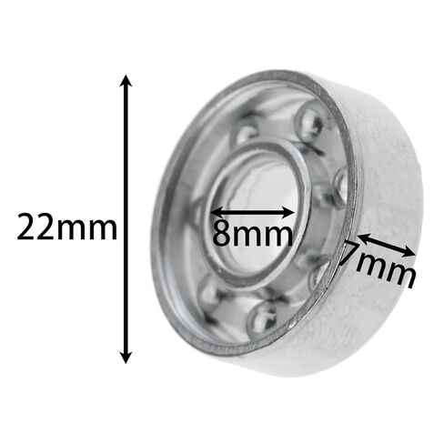 Meetooot 10 PCS 608 BELL BELLINGS 8MM × 22 مم × 7 مم محامل غزل عالية الدقة 7 مم in Saudi Arabia
