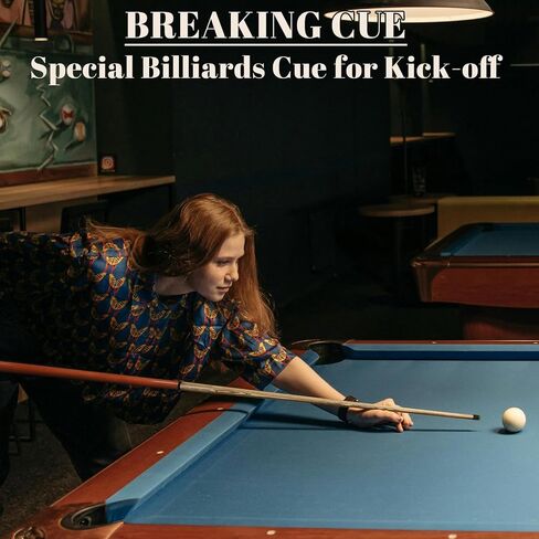 IIQ 21oz 23oz Break Stick Heavy Hitter Breaking Pool Cue Stick Black (21 oz) in Saudi Arabia