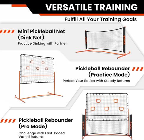Fraxa Pickleball Rebounder Equipment - Net Pickleball Net for Solo Practice Drives Dinks Volle in Saudi Arabia