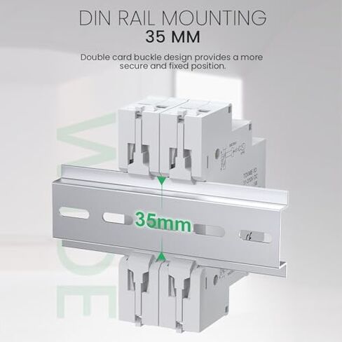 Garosa Din Rail Voltmeter 3 أرقام DC 11V إلى 310V نطاق الجهد الجهد الشاشة LCD مع وظيفة الإخراج التبديل معزولة الطريق الأداة الكهربائية المعيارية in Kuwait
