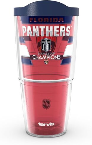 Tervis Traveler NHL® Florida Panthers® - 2025 NHL Stanley Cup Champions Triple Insulated Tumbler Travel Cup Keeps Drinks Cold & Hot, 30oz, Stainless Steel in Saudi Arabia