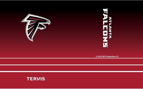 Tervis Traveler NFL Atlanta Falcons - Ombre Triple Walled Tumbler Cup Cup Cups Procks Barch & Hot ، 20 oz ، Stainless Steel in Saudi Arabia