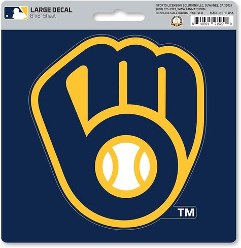 FANMATS 39327 Milwaukee Brewers Large Decal in Saudi Arabia
